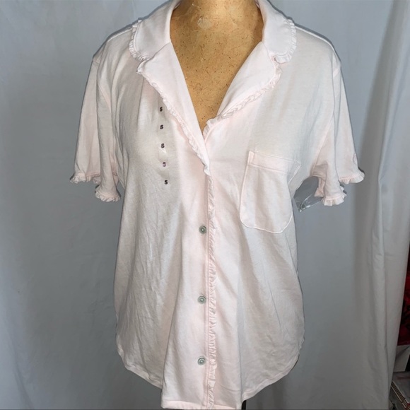 Victoria Secret ruffle pajamas Shirt NWT - Picture 2 of 6